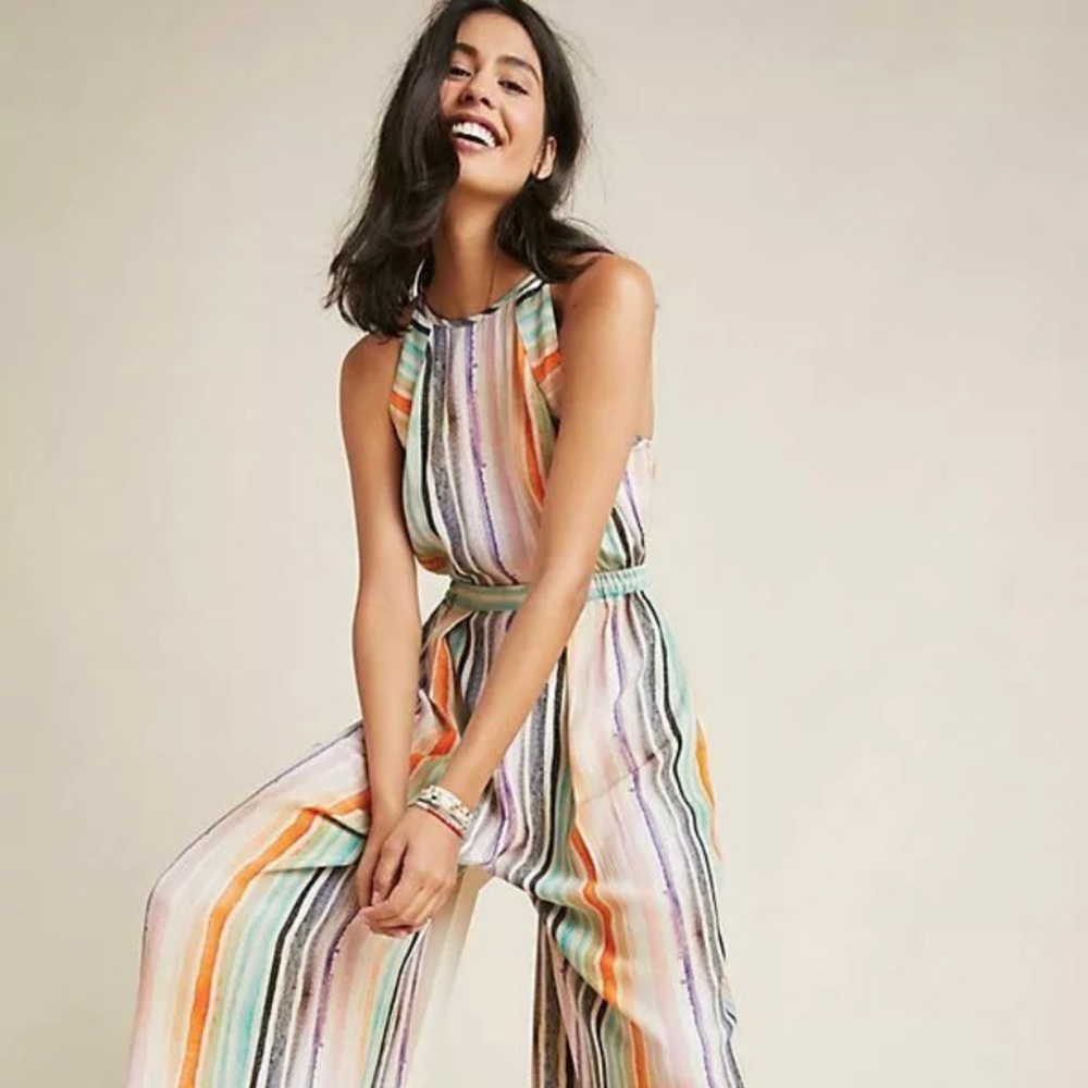 🌈 NWT Bl^nk London Jumpsuit Sz S Anthropologie 🌈